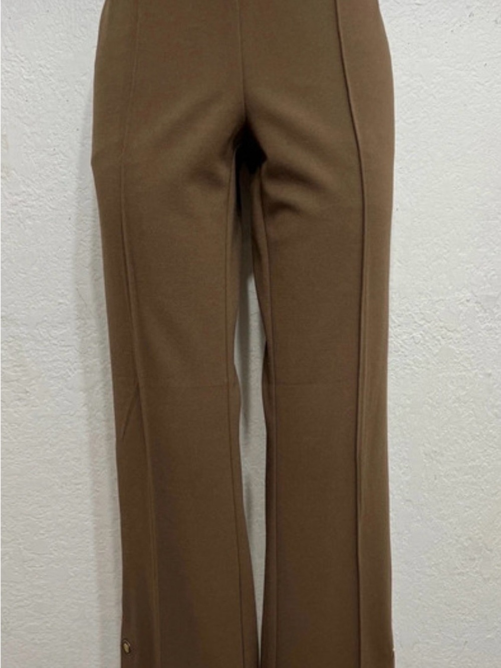 Soho Women's Brown High-Rise Straight-Leg Pants